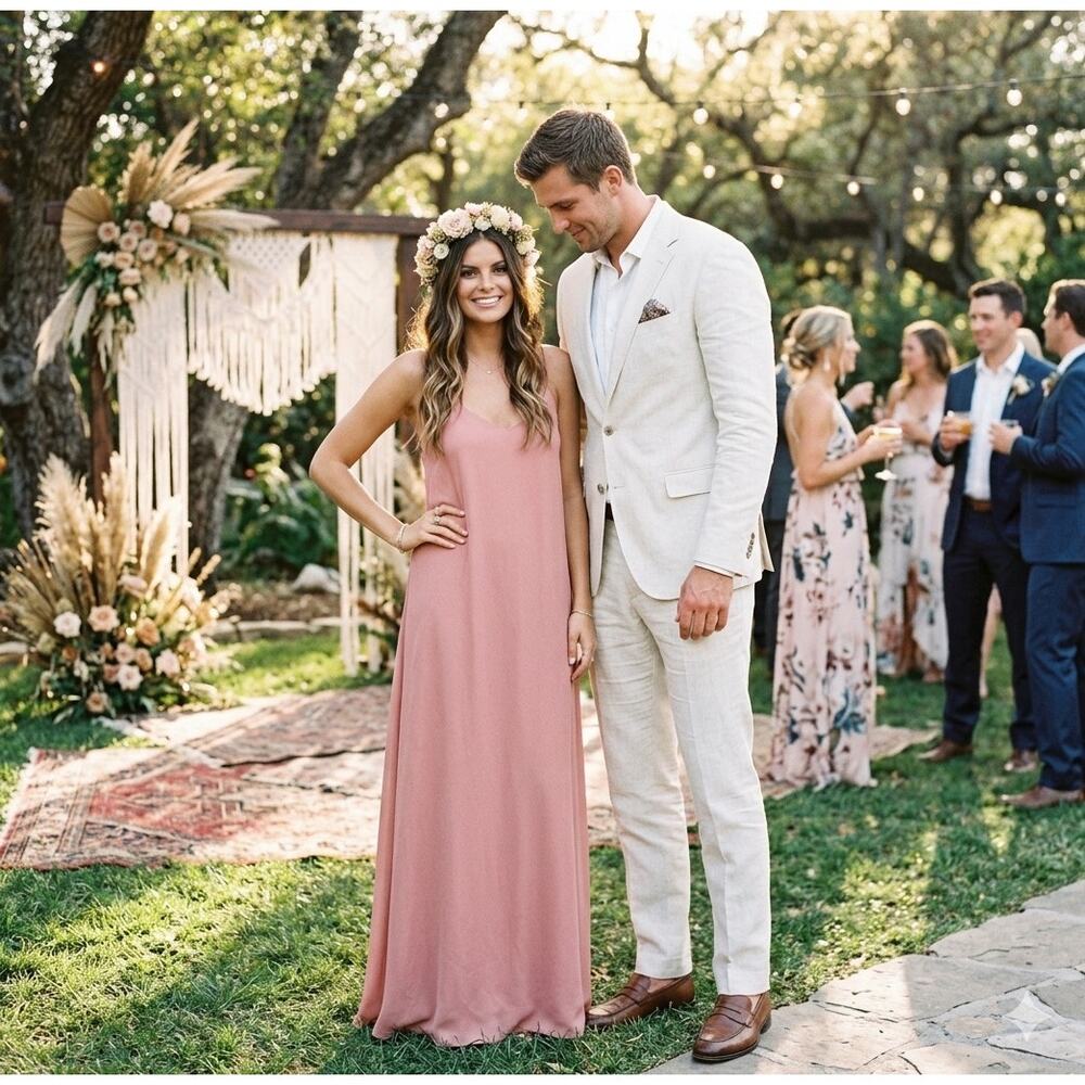 Show Me Your Mumu Jolie Maxi Dress Rustic Mauve Size M NWT